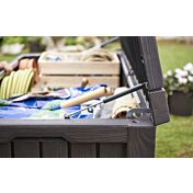 Baule porta oggetti da esterno, Tiglio marrone