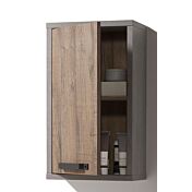 Mobili per bagni industry in finitura Cemento e Rovere invecchiato