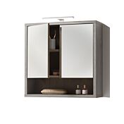 Mobili per bagni industry in finitura Cemento e Rovere invecchiato