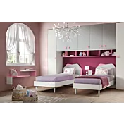 armadio ponte doppio rosa