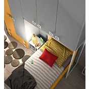 lettino bambini arancio