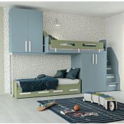 Cameretta bambini Helena in finitura Cadaques e Oliva