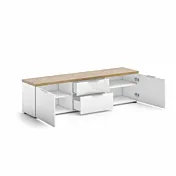 Mobile tv colore Bianco lucido L.180 cm