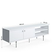 Porta tv Ankara 2 ante, bianco