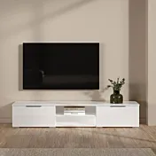 porta tv bianco lucido