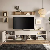 mobile porta tv grande con piedini