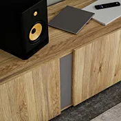 mobile rovere inserto grigio