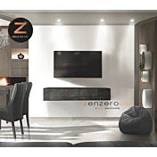 Mobili porta tv design in finitura Ossido, anta a ribalta