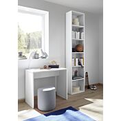 Cameretta moderna con letto imbottito e armadio vertigo grigio H.230