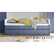 Letto per armadio ponte 90 x 200 colore Blu