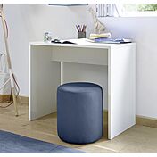 Cameretta moderna con letto imbottito e armadio vertigo blu H.230