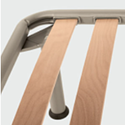 Rete a doghe in legno 1 piazza e mezza, con o senza piedini