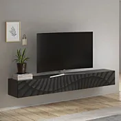 Ribalta con serigrafia, 210x28x30 h cm, Antracite