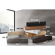 Elemento orizzontale ribalta/vasistas sospeso L.138 cm, disponibile in diverse finiture