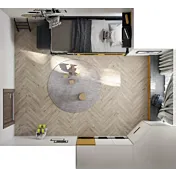 cameretta gialla e antracite