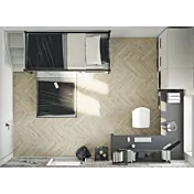 cameretta x ragazzi grigia