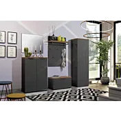 ingresso completo antracite e rovere chiaro