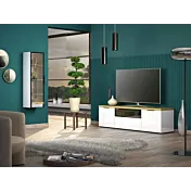 sala moderna con pensile e porta TV