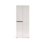 Scarpiera alta a 3 ante, finitura Bianco laccato lucido
