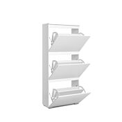 Scarpiera minimal 3 ante ribalta finitura Bianco opaco