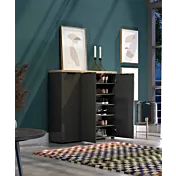 Scarpiera alta 3 ante Antracite lucido