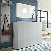 Scarpiera multiuso 4 ante finitura Grigio nuova