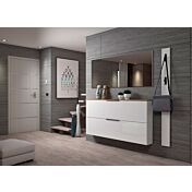 Scarpiera orizzontale Bianca, top Rovere, spedizione gratuita