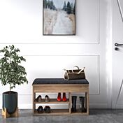 Scarpiera moderna Ankara rovere con cuscino grigio