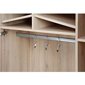 Promozione scarpiera 2 ante con specchio, altezza 190, Bianco lucido