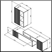 misure parete attrezzata