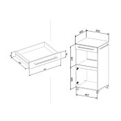 Mobiletto stretto salvaspazio per la tua cucina colore Bianco