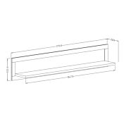 Mensola finitura bianco frassinato