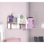 Scrivania moderna con gamba in metallo in finitura Noce brina