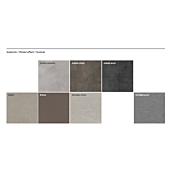 Parete attrezzata moderna finitura Argilla e Rovere Sbiancato