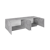 Mobili televisione design geometrico in finitura Beton