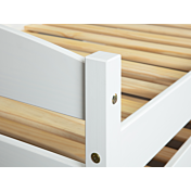 Divano letto con secondo letto ad estrazione alla pari del primo bianco