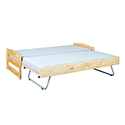 Divano letto con secondo letto ad estrazione alla pari del primo