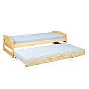 Divano letto con secondo letto ad estrazione alla pari del primo