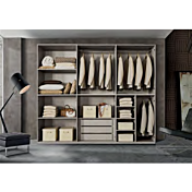 Armadio a 6 ante battenti in finitura Olmo frida