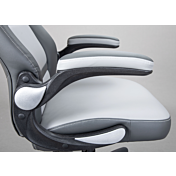 Pratico Poltrona da ufficio con ruote, colore grigio