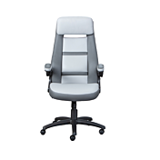 Pratico Poltrona da ufficio con ruote, colore grigio