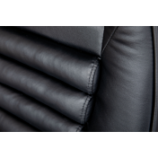 Elegante Poltrona da ufficio, nera, in ecopelle 