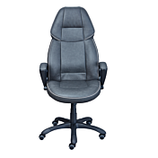 Poltrona da ufficio, grigia lavorazione tono su tono