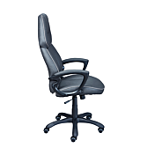 Poltrona da ufficio, grigia lavorazione tono su tono