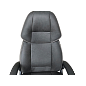 Poltrona da ufficio, grigia lavorazione tono su tono