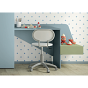 Scrivania Alpa per camerette, in finitura Cadaques e Oliva