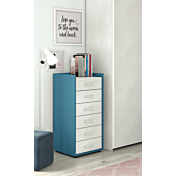 Settimino moderno in finitura Cadaques e Cemento artico