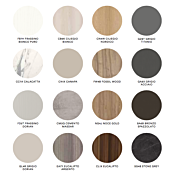 Tavolo moderno allungabile Oslo in finitura Noce gold e Grigio nero opaco