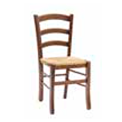 Sedia Paesana Venezia noce con fondino in paglia