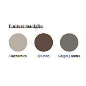 Parete attrezzata moderna Michigan in finitura Cachemire e Grigio londra